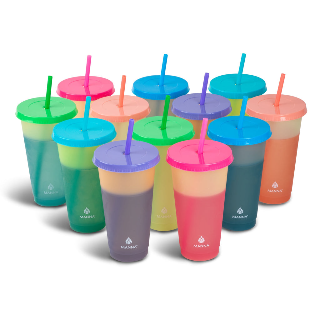 24-Piece Funky Color-Changing Cup Set
